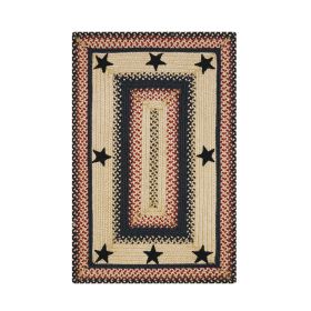 Primitive Star Gloucester Jute Braided Rug (Size: 22" x 72", Shape: Rect)