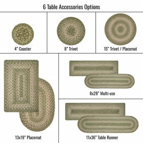 Grassland Jute Braided Accessories - Table Runner (Size: 11" x 36", Shape: Oval)