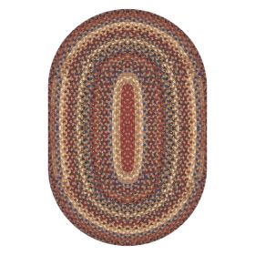 Biscotti Cotton Braided Rug (Size: 20" x 30", Shape: Oval)