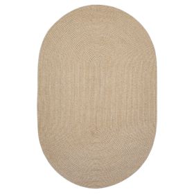 Biscuit Ultra Durable Braided Rug (Size: 20" x 30", Shape: Oval)
