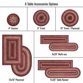 Autumn Maple Jute Braided Accessories - Stair Tread (Size: 8"x 28" Set of 13, Shape: Oval)
