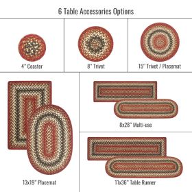 Chester Jute Braided Accessories - Table Runner (Size: 11" x 36", Shape: Oval)