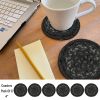 Jet Black Jute Braided Accessories - Coaster