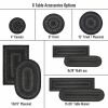 Jet Black Jute Braided Accessories - Table Runner