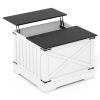 Farmhouse Lift Top Coffee Table with Hidden Storage Compartment