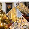 Light with Butterfly 144LED 7.22FT Enchanted Wall Decoration Vine Lights 8 Light Modes for Indoor Home Wall Decoration(Halloween and Christmas gifts)