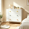 Kids 3 Drawer Dresser, Baby Nightstand for Bedroom, Storage Cabinet for Toddler Child for Living Room, Toddler Room, Nursery, Closet