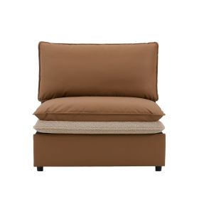 Modern Style Oversized Armchair Accent Chair Single Sofa Lounge Chair for Living Room, Bedroom (Color: as Pic)