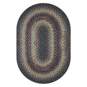 Enigma Cotton Braided Rug (Size: 20" x 30", Shape: Oval)