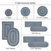 Denim Jute Braided Accessories - Table Runner
