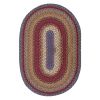 Log Cabin Step Cotton Braided Rug