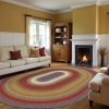 Log Cabin Step Cotton Braided Rug