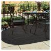 Black Ultra Durable Braided Rug