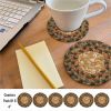 Russett Jute Braided Accessories - Coaster