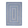 Sky Blue Jute Braided Rug
