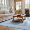 Sky Blue Jute Braided Rug